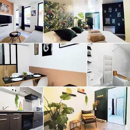Duplex Cosy Jungle 50m2 2 Salles D'eau Parking A Proximite Netflix Proche Bordeaux 5 Min Gare Apartment *